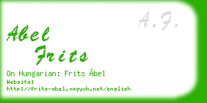 abel frits business card
