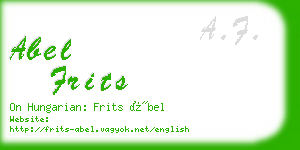 abel frits business card